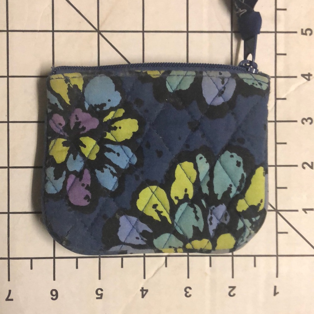 Vera Bradley Indigo Pop zippered bag Coin